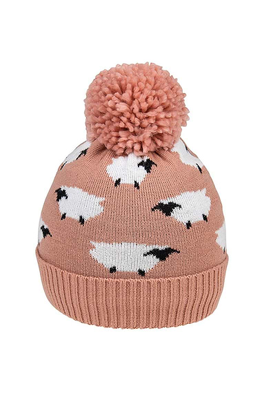 Ladies Sheep Bobble Hat