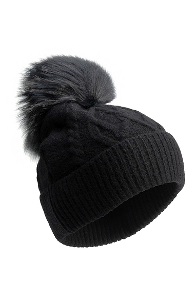 Ladies Holland Cooper Sloane Cable Knit Bobble Hat