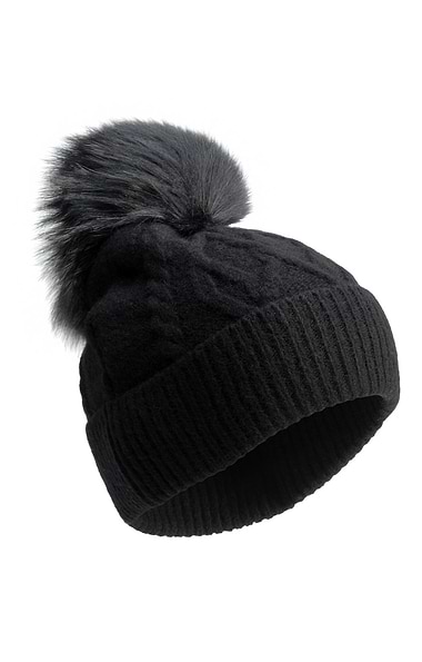Ladies Holland Cooper Sloane Cable Knit Bobble Hat