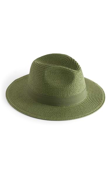 Ladies House of Bruar Straw Fedora with Band