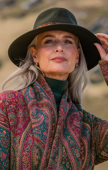 Ladies Feather Band Felt Fedora
