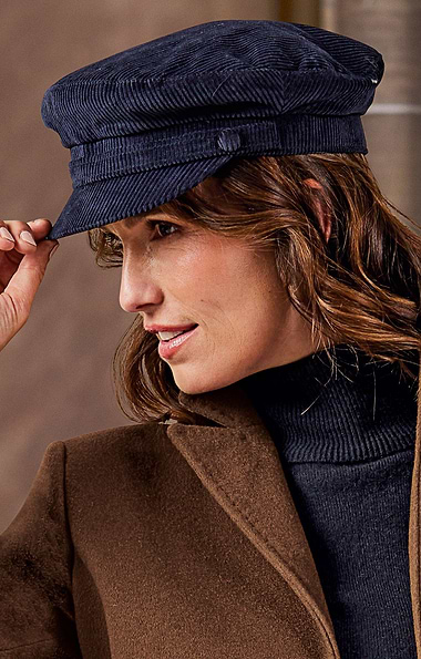 Ladies Cord Conductor Hat