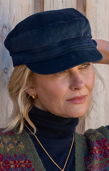Ladies Cord Conductor Hat