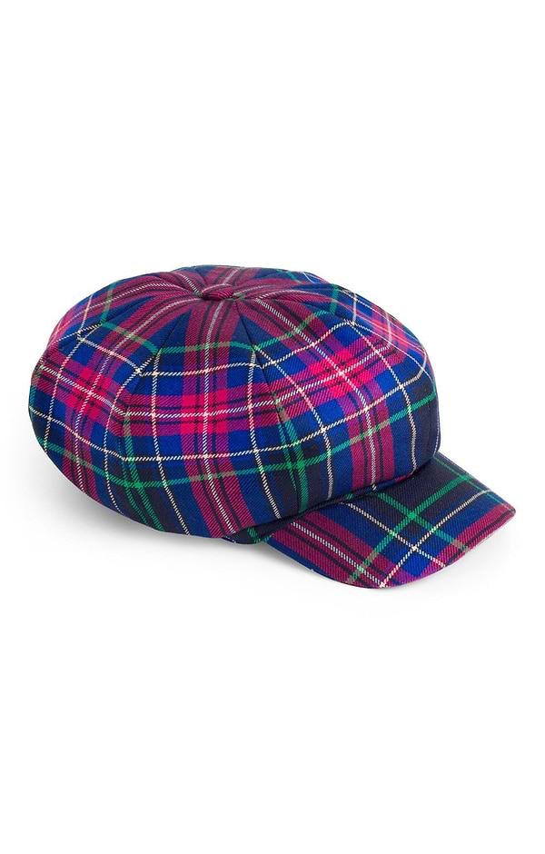 Ladies Tartan 8-Piece Cap