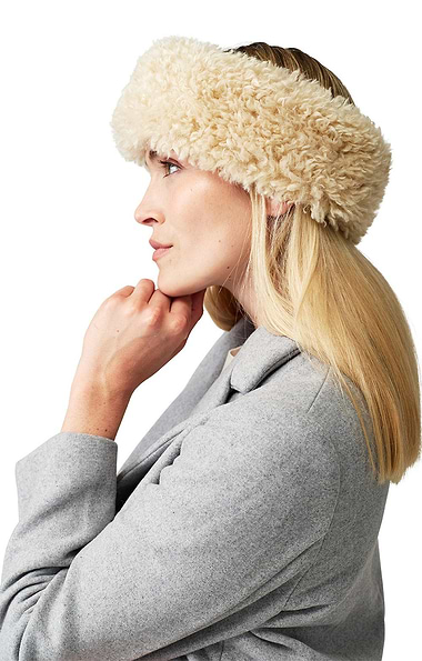 Ladies Faux Fur Huff Headband