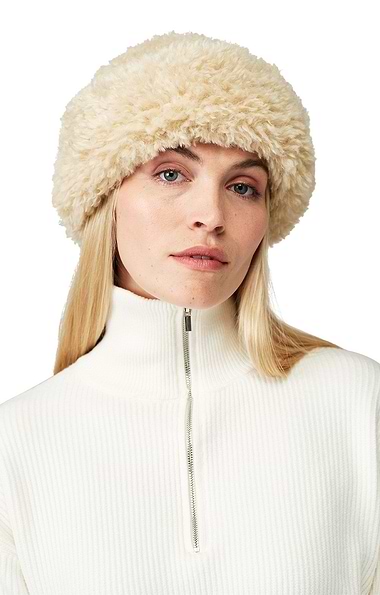 Ladies Helen Moore Faux Sheepskin Sherpa Hat