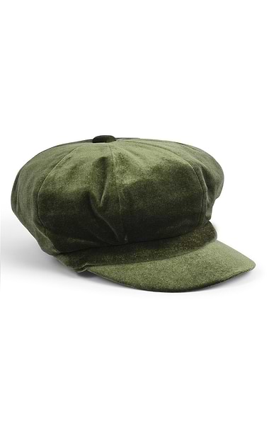 Ladies Velvet Eight Piece Cap