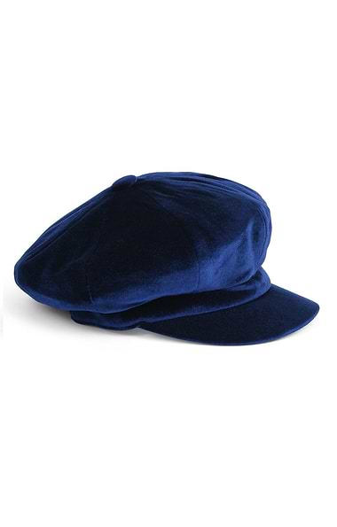 Ladies Velvet Eight Piece Cap