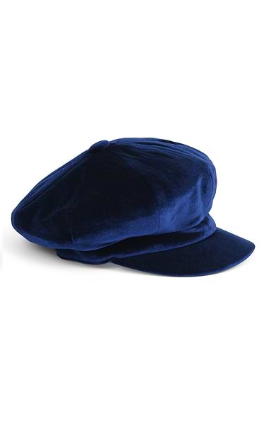 Ladies Velvet Eight Piece Cap