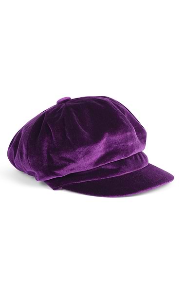 Ladies Velvet Eight Piece Cap