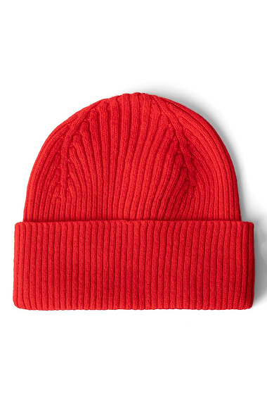 Men's Lambswool Ribbed Beanie