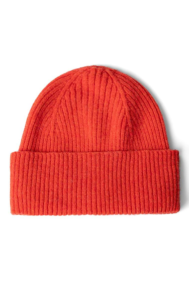 Men's Lambswool Ribbed Beanie