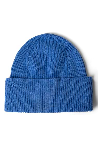 Men's Lambswool Ribbed Beanie