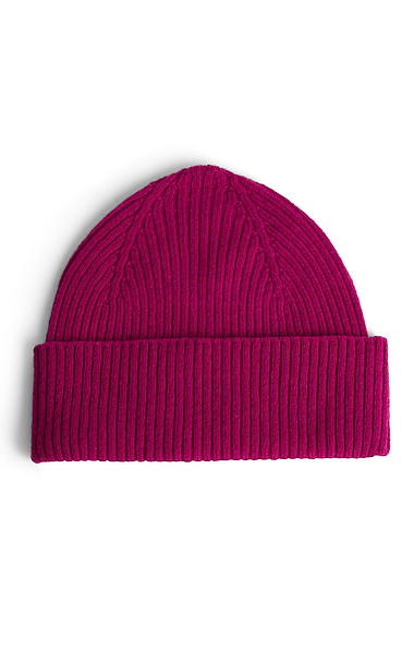 Men's Lambswool Ribbed Beanie