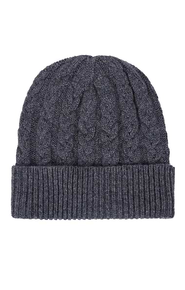 Ladies 3-Ply Cashmere Cable Hat