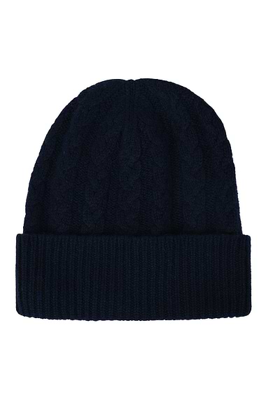 Ladies 3-Ply Cashmere Cable Hat