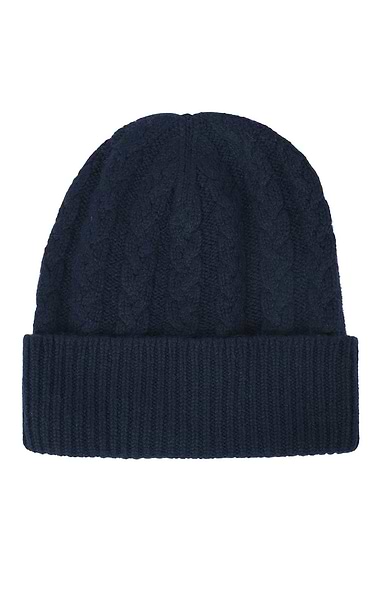 Ladies 3-Ply Cashmere Cable Hat