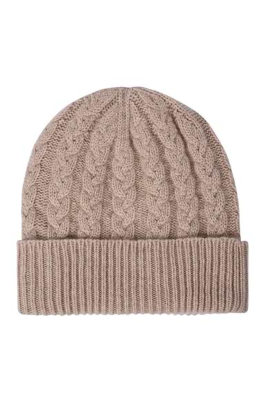 Ladies 3-Ply Cashmere Cable Hat