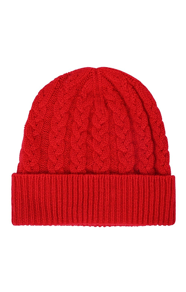 Ladies 3-Ply Cashmere Cable Hat