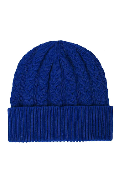 Ladies 3-Ply Cashmere Cable Hat