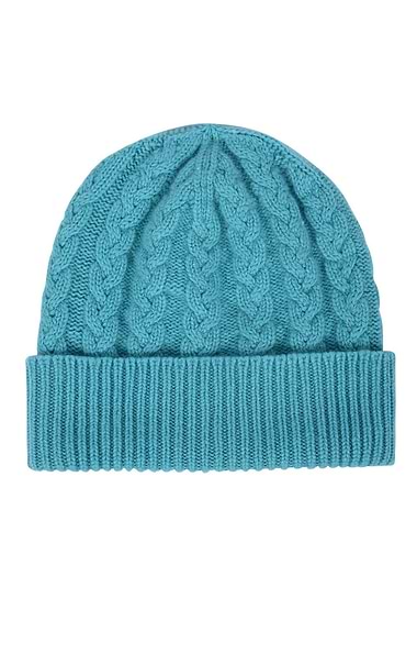 Ladies 3-Ply Cashmere Cable Hat