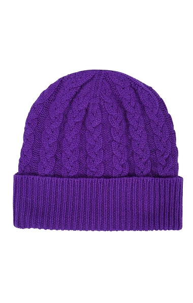 Ladies 3-Ply Cashmere Cable Hat