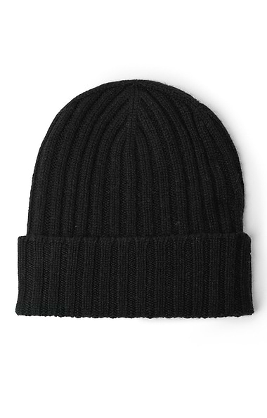 Ladies Cashmere Rib Beanie