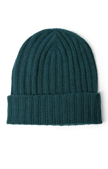 Ladies Cashmere Rib Beanie
