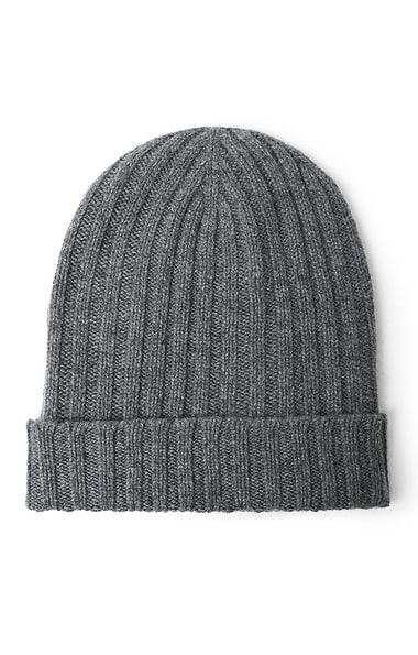 Ladies Cashmere Rib Beanie