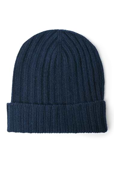 Ladies Cashmere Rib Beanie