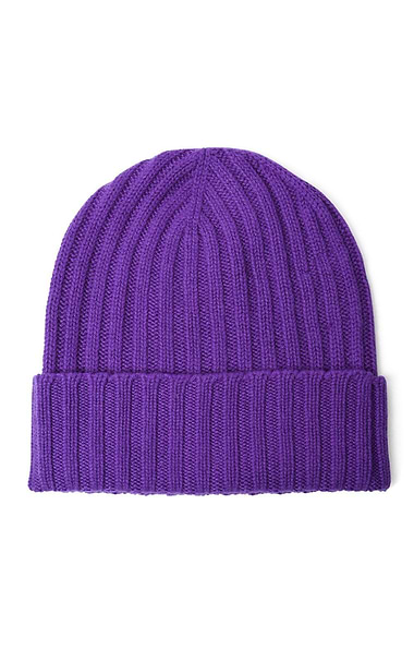 Ladies Cashmere Rib Beanie