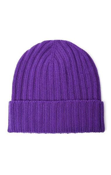 Ladies Cashmere Rib Beanie