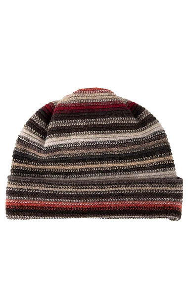 Lambswool Striped Beanie