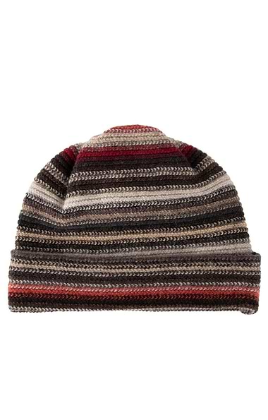 Lambswool Striped Beanie