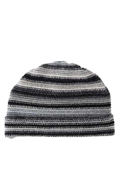 Lambswool Striped Beanie