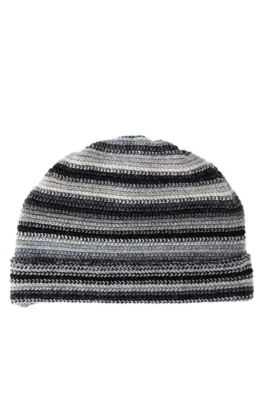 Lambswool Striped Beanie