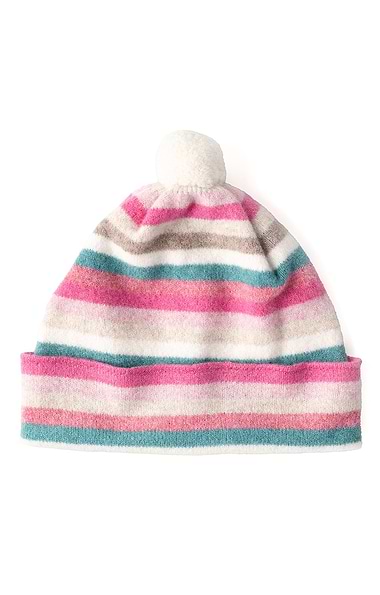 Ladies Robert Mackie Ranza Pompom Hat