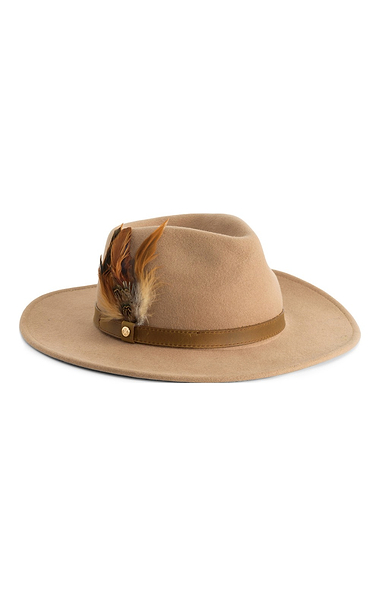 Ladies Western Feather Hat