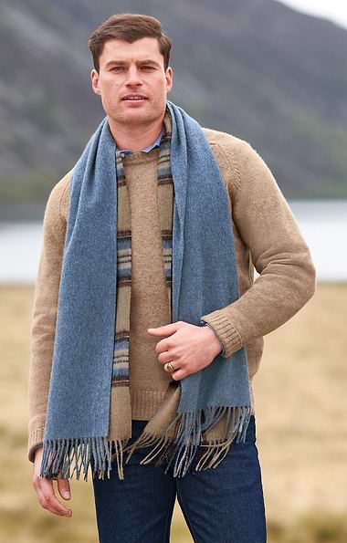 Men's Plain Lambswool Scarf