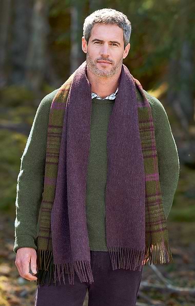 Men's Plain Lambswool Scarf