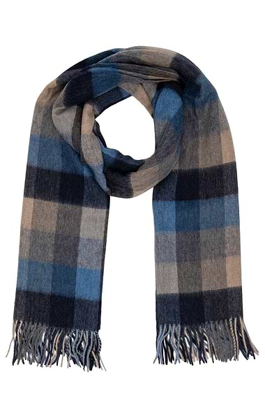 Ladies Country Check Lambswool Stole