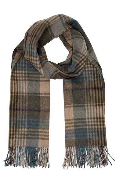 Ladies Country Check Lambswool Stole