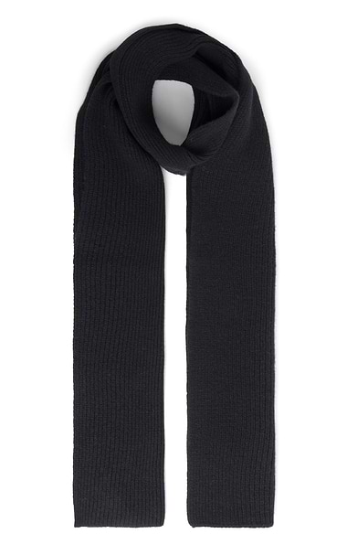 Lambswool Ribbed Scarf