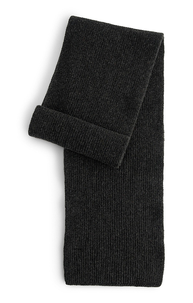 Lambswool Ribbed Scarf