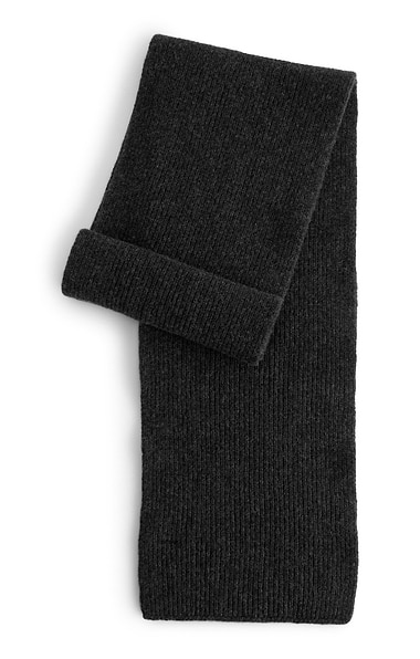 Lambswool Ribbed Scarf