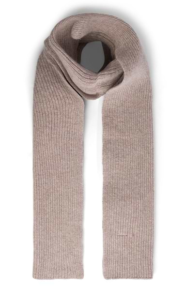 Lambswool Ribbed Scarf