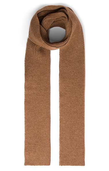 Lambswool Ribbed Scarf