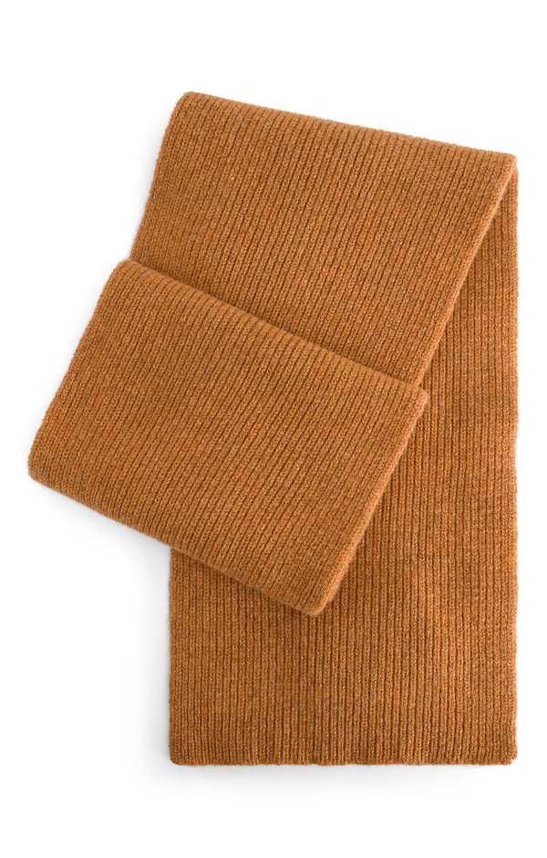 Lambswool Ribbed Scarf