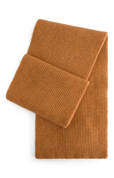 Lambswool Ribbed Scarf