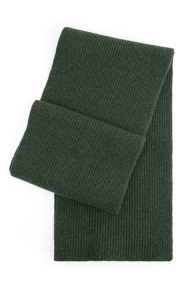 Lambswool Ribbed Scarf